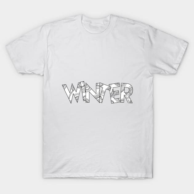 Winter T-Shirt by aanygraphic